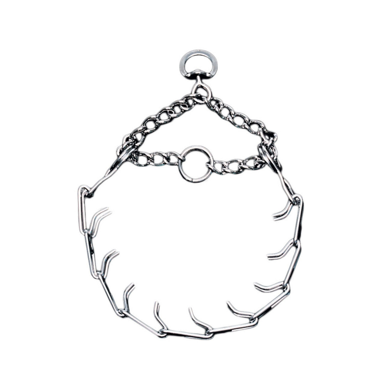 Titan Prong Training Dog Collar Nickel, Chrome 3.3 mm x 20 in