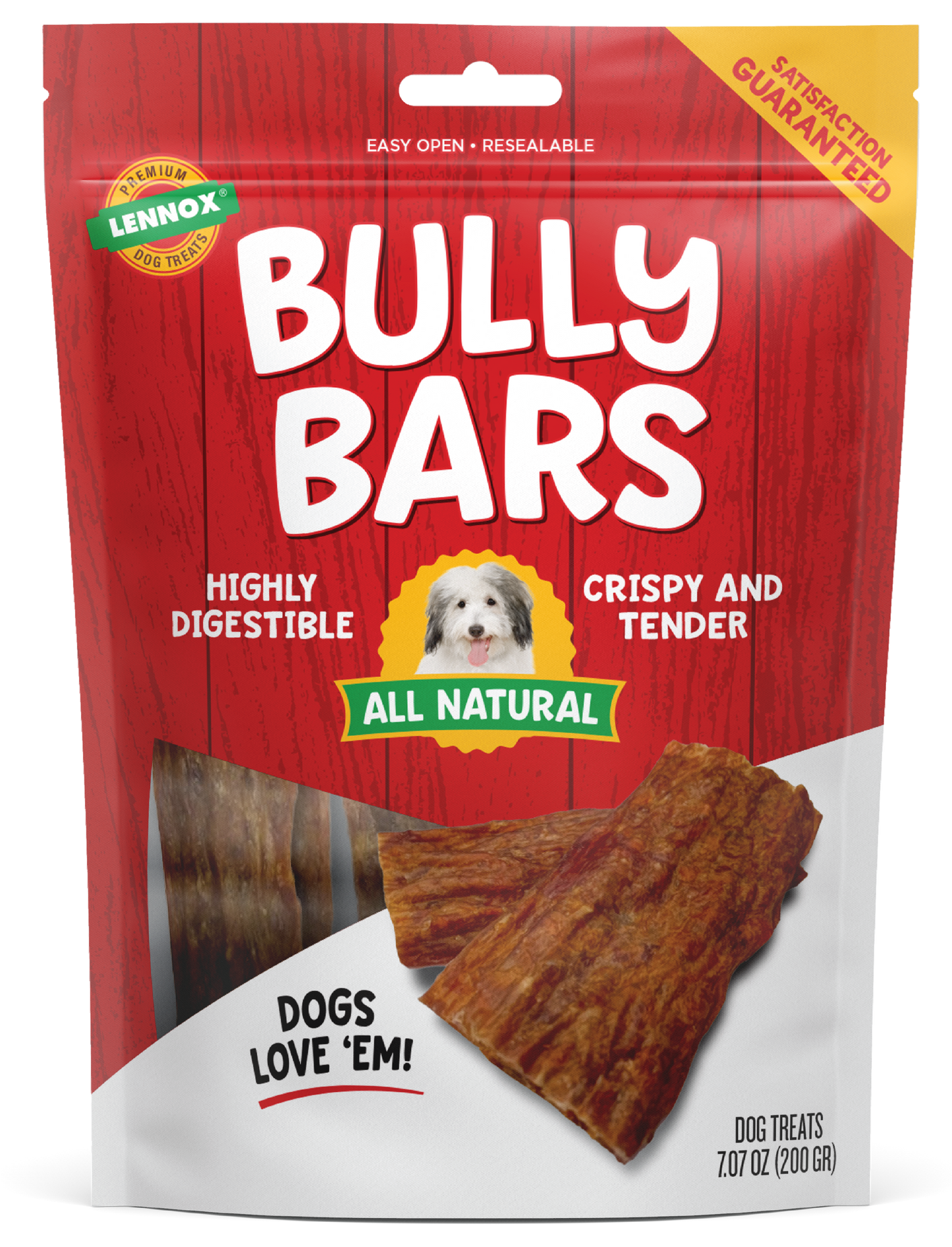 Lennox Bully Bars Dog Treat 7.7 oz 742174825286
