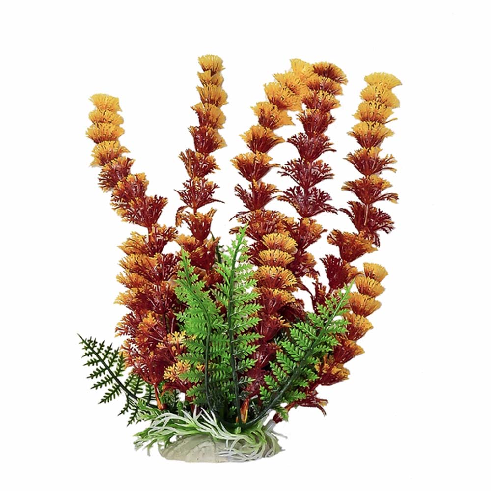 Aquatop Cabomba Aquarium Plant with Weighted Base Fire 6 in 819603014617