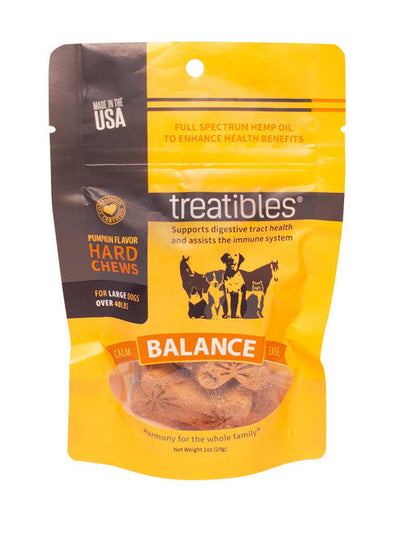 Treatibles Grain Free Large Pumpkin Chew 7ct {L + 1 } 591010 - Dog