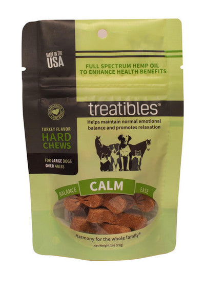 Treatibles Grain Free Large Turkey Chew 7ct {L + 1} 591012 { - Dog