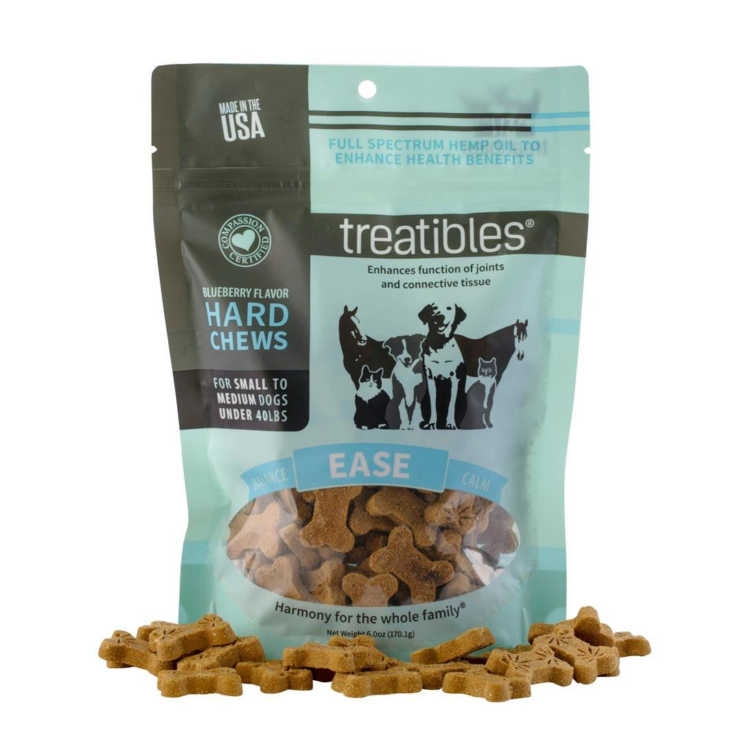 Treatibles Grain Free Small Blueberry Chew 75ct {L+1 } 591001 859162005862