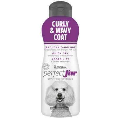 TropiClean PerfectFur Curly & Wavy Coat Shampoo for Dogs 16oz