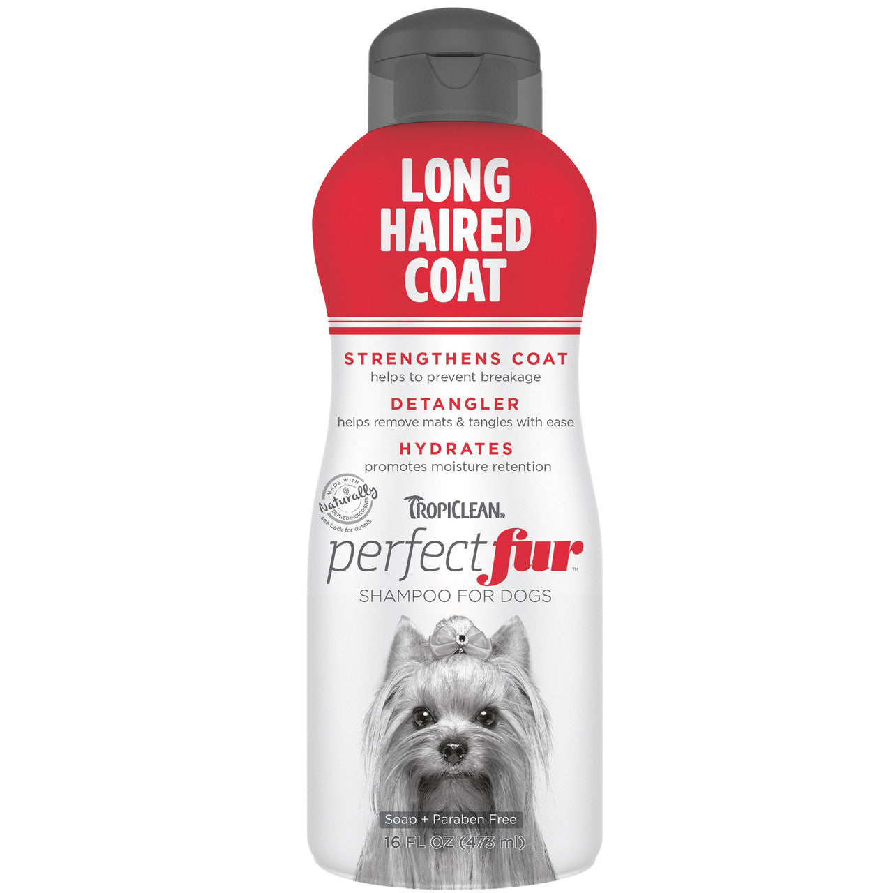 TropiClean PerfectFur Long Haired Coat Shampoo for Dogs 16oz