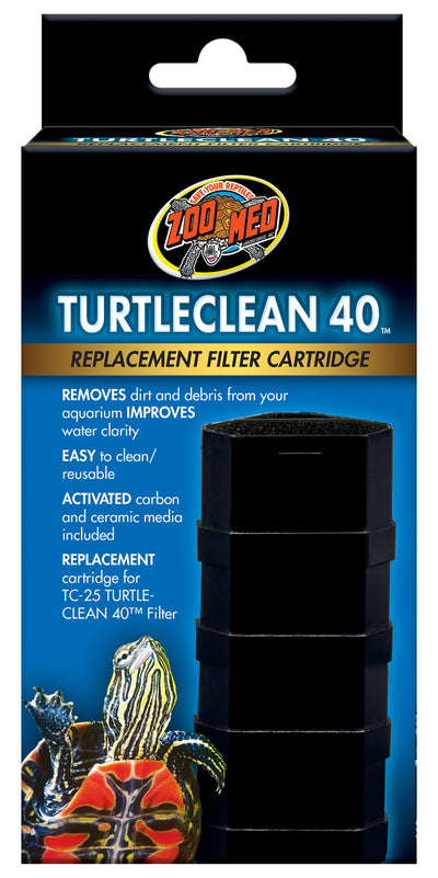 Zoo Med TurtleClean 40 Replacement Filter Cartridge 40 gal 097612023275