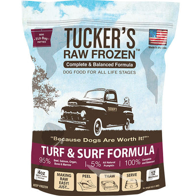 Tuckers Dog Frozen Complete Balance Surf & Turf 3lb 072635110218