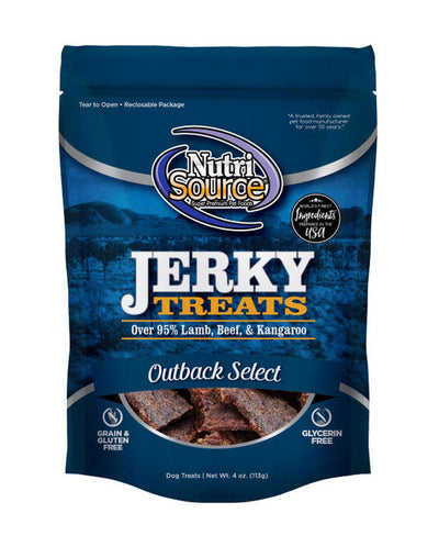Tuffy’s Nutri Source Outback Select Jerky Treats 4oz {L + 1x} 131266 - Dog