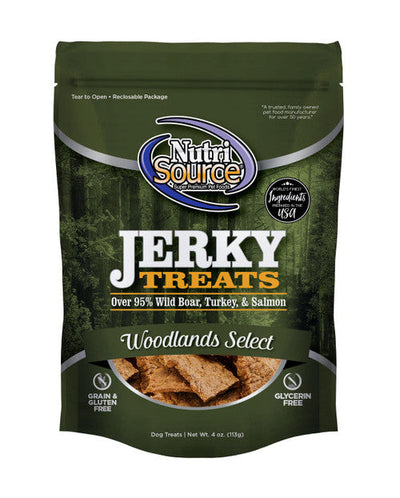 Tuffy’s Nutri Source Woodland Select Jerky Treats 4oz C=8 {L + 1x} 131264 - Dog