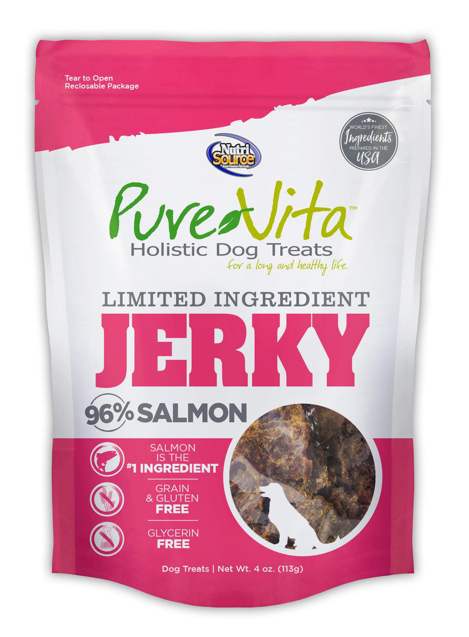 Tuffy's Pure Vita Salmon Jerky Treats 4oz C=8 {L+1x} 131272 073893185338