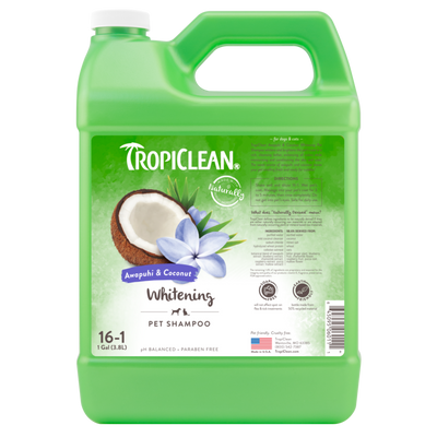 TropiClean Awapuhi & Coconut Whitening Shampoo for Pets 1 gal 645095060111