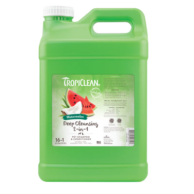TropiClean Watermelon Deep Cleansing 2-in-1 Shampoo and Conditioner 2.5 gal 645095007543