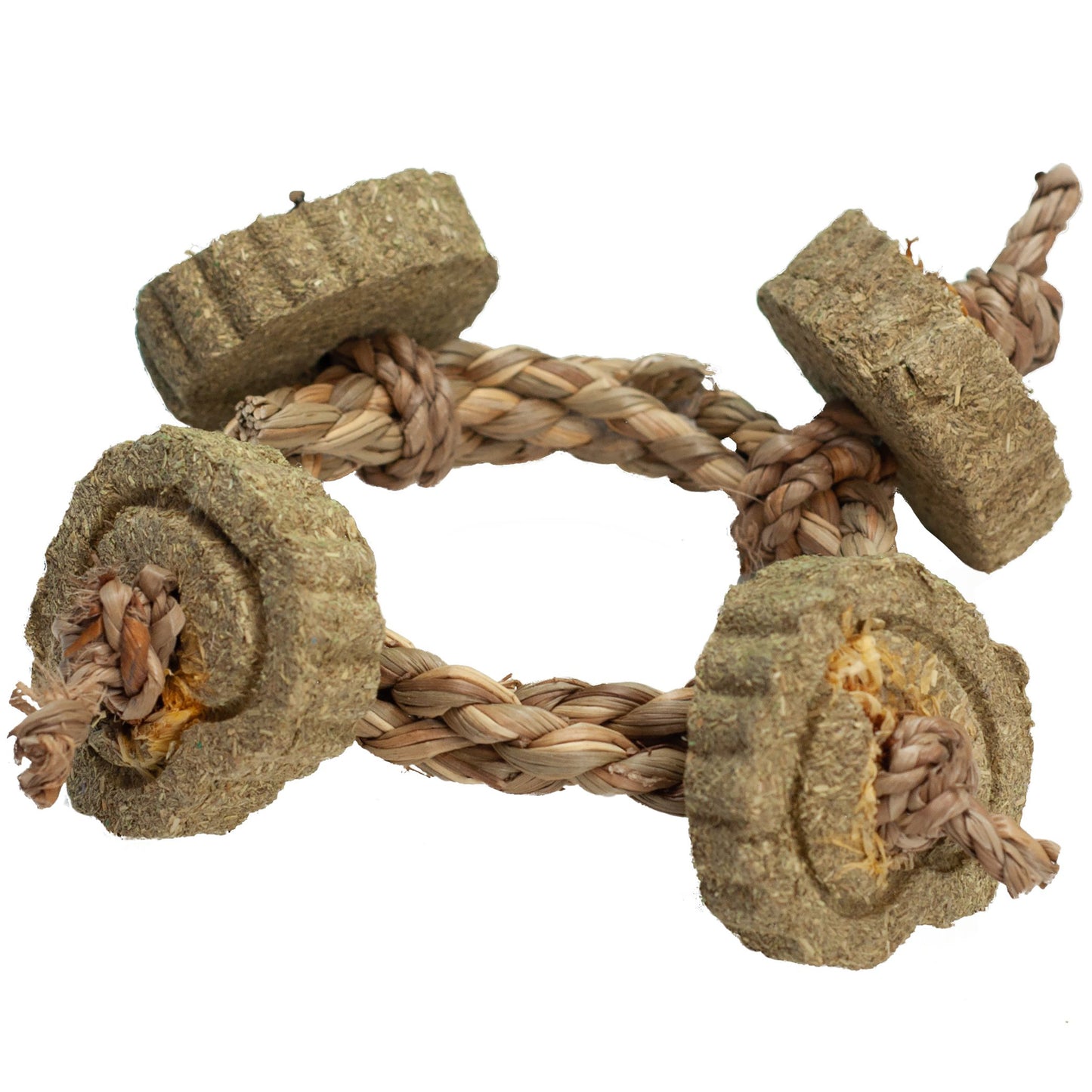 A & E Cages Nibbles 4 Way Circle Rope Hay Small Animal Chew 644472014235