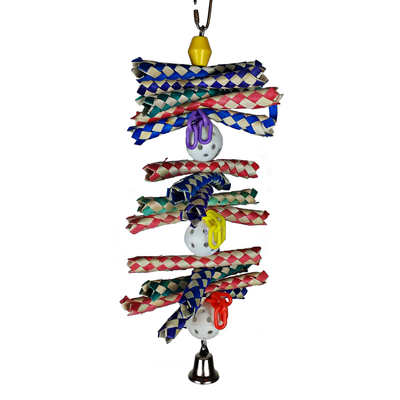 A & E Cages Happy Beaks Finger Stack Bird Toy 2In X 6In X 12 in 644472011272