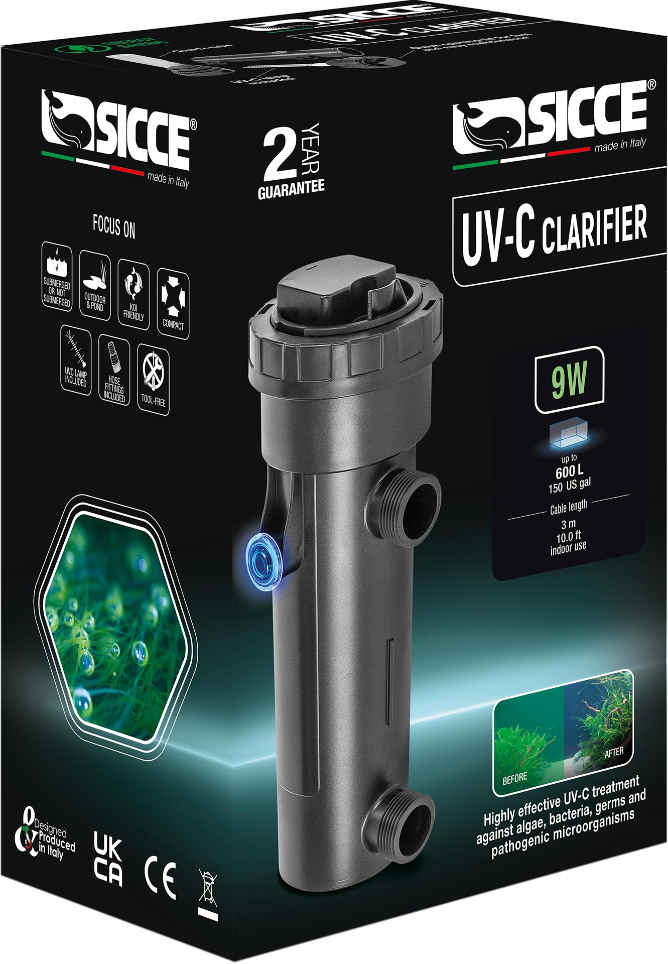 Sicce UV-C Clarifier 9 W 8011469980361