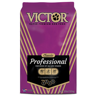 Victor Super Premium Dog Food Classic Professional Dry Dog Food Beef 30 lb 899944446438