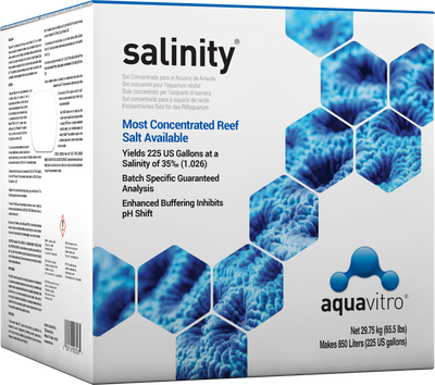 aquavitro Salinity for Reefs Salt Mix 225 Gal Box 000116758000