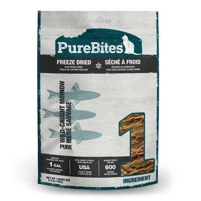 PureBites Freeze Dried Pure Cat Treats Wild-Caught Minnow 2.3 oz 878968002820