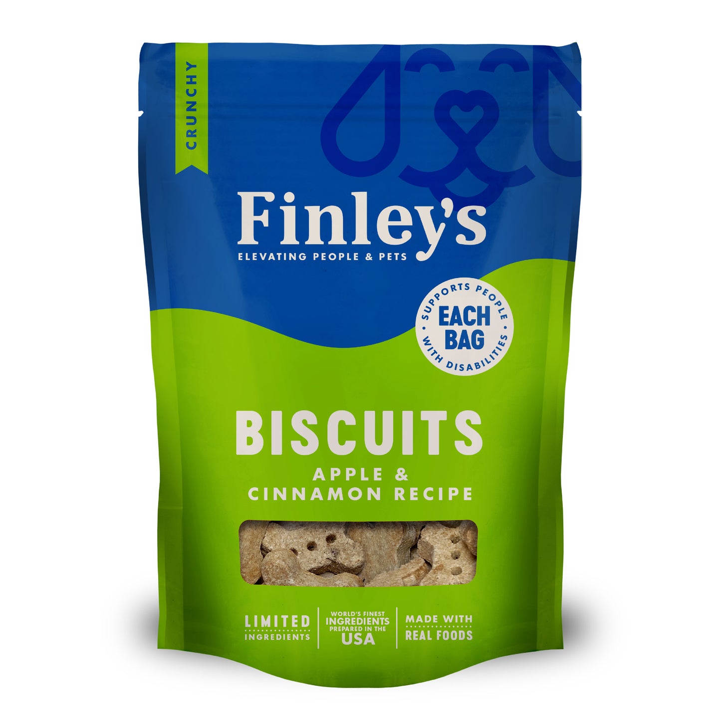 Finley's Barkery Crunchy Dog Biscuits Apple & Cinnamon 6 oz 850013504497