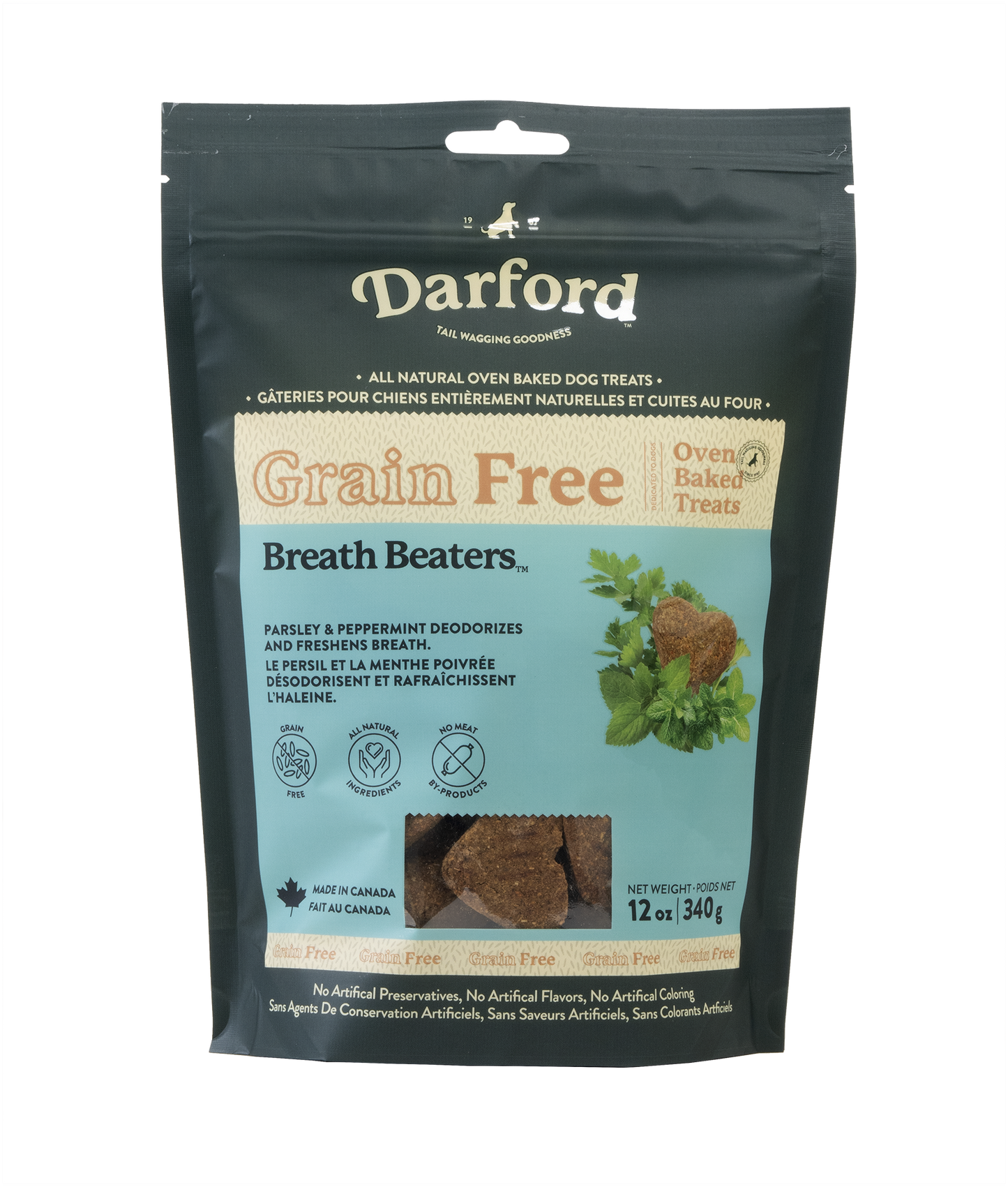 Darford Grain Free Dog Biscuits Breath Beaters Regular Breath Beaters 12 oz 064863012006