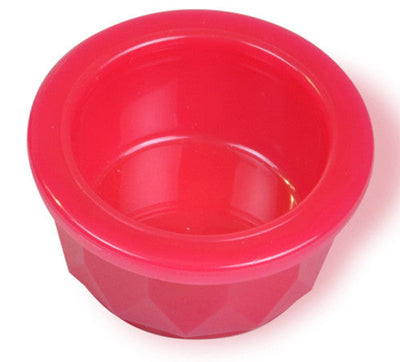 Van Ness Plastics Crock Translucent Heavyweight Small Animal Dish Assorted Midget - Small - Pet