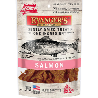 Evanger's Nothing But Natural Gently Dried Salmon Dog & Cat Treats Salmon 4.6 oz 077627602023