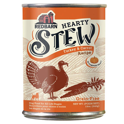 Redbarn Pet Products Hearty Stew All Life Stages Canned Dog Food Turkey & Carrot 12ea/12 oz 785184105092