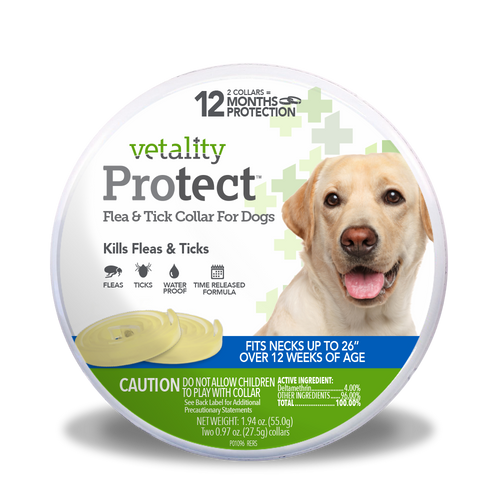 Vetality Protect Flea & Tick Dog Collar 2 Pack