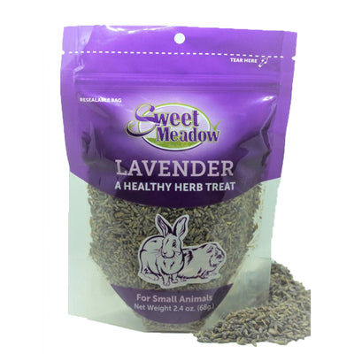 Sweet Meadow Farm Lavender Healthy Herb Small Animal Treat 2.1 oz 768803777757