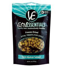 Vital Essentials Freeze Dried Wild Alaskan Salmon Vital Treats For Dogs-2.5-oz-{L+x} 033211005045