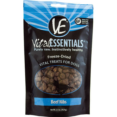 VITAL DOG FREEZE DRIED TREAT NIBS BF 2.5OZ