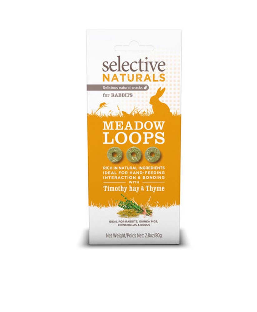 Science Selective Meadow Loops w/Timothy Hay & Thyme Rabbit Treats 4ea/2.8 oz 730582000104