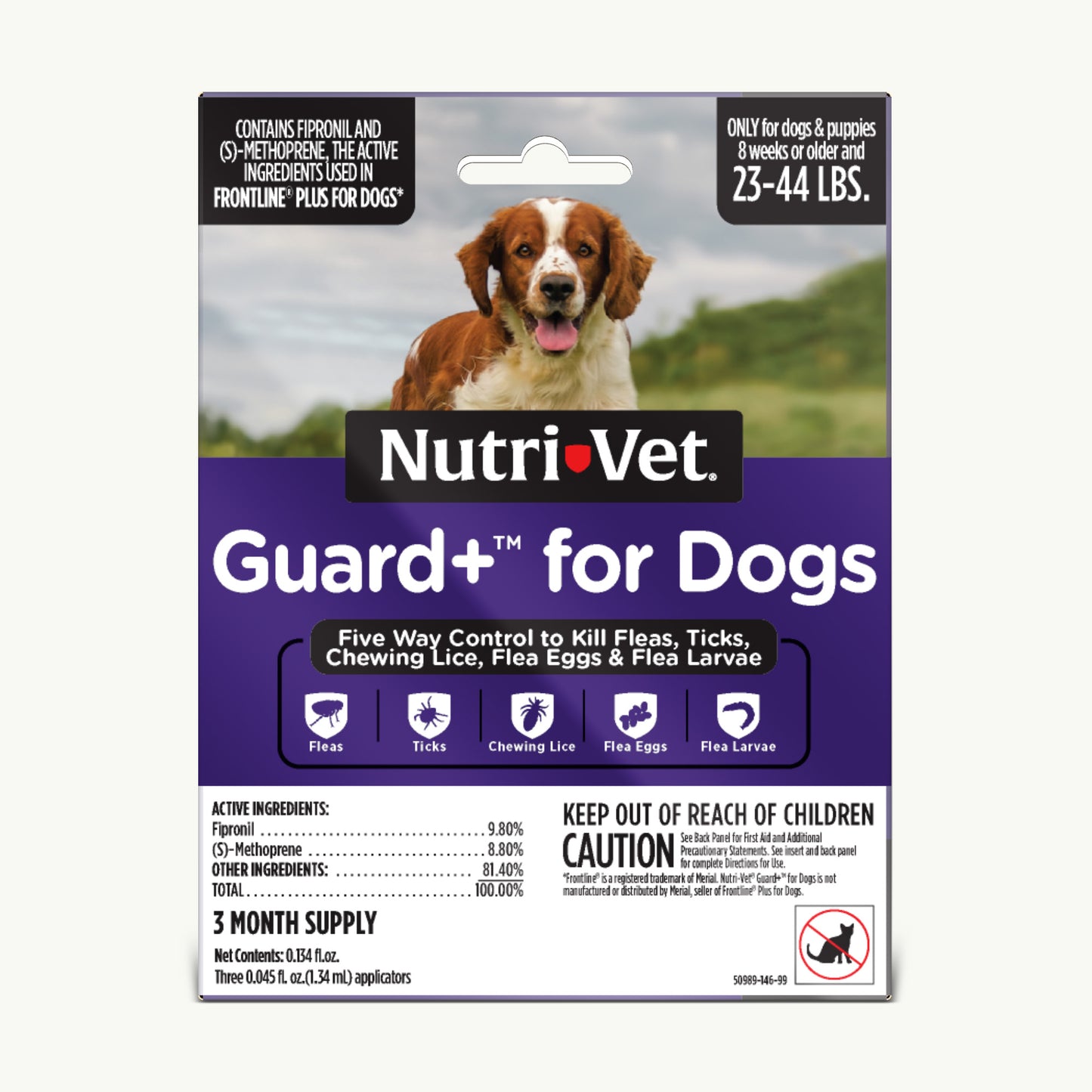 Nutri-Vet Guard+ for Dogs Medium Dogs 23-44 lb, 3 pk 669125002063