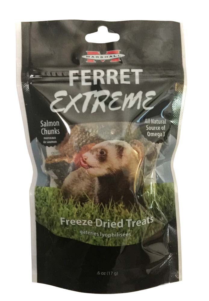 Marshall Pet Products Ferret Extreme Salmon Chunk Treats 0.6 oz 766501004236