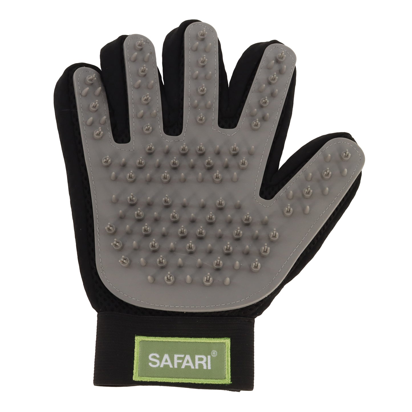 Safari Grooming Glove Black & Gray 076484952708