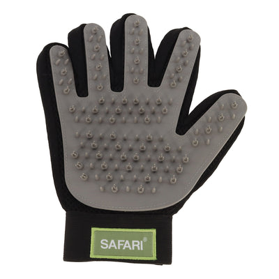 Safari Grooming Glove Black & Gray 076484952708