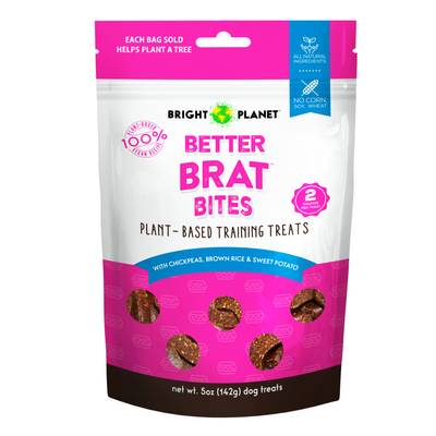 Bright Planet Pet Better Brat Bites Dog Treat 5 oz 860007665721
