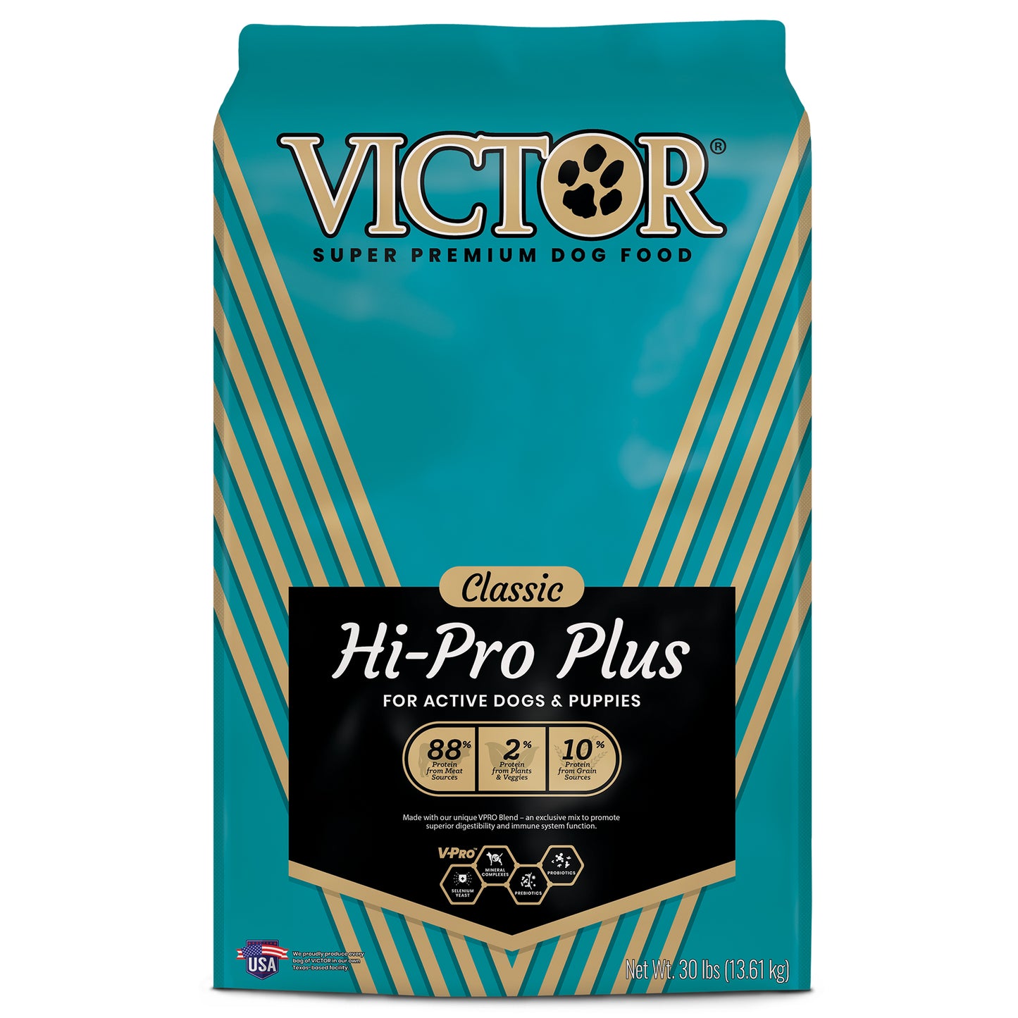 Victor Super Premium Dog Food Classic Hi-Pro Plus Dry Dog Food Beef 30 lb 899944446421
