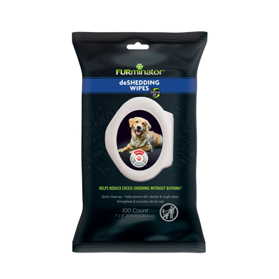 FURminator deShedding Wipes for Dogs 100 ct 811794933623