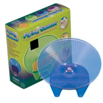 Ware Flying Saucer Plastic Exercise Wheel Medium 6.5’ {L + 1 + R} 911229 - Small - Pet