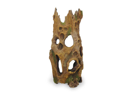 Weco Wecorama Sleepy Hollows Wicked Bark Terrarium Ornament Brown/Green LG - Reptile