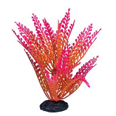 GloFish Ombre Leaf Aquarium Plant Pink & Orange Small 046798786771