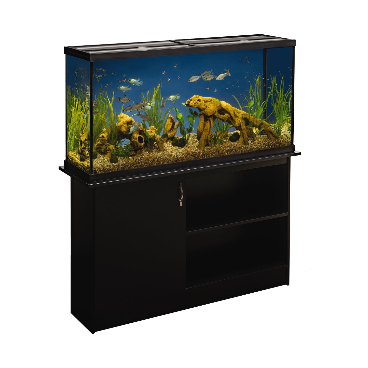 Marineland Ensemble Tank and Stand Aquarium Kit Black 60 gal, 51Inx16Inx56 in SD-3 047497520215