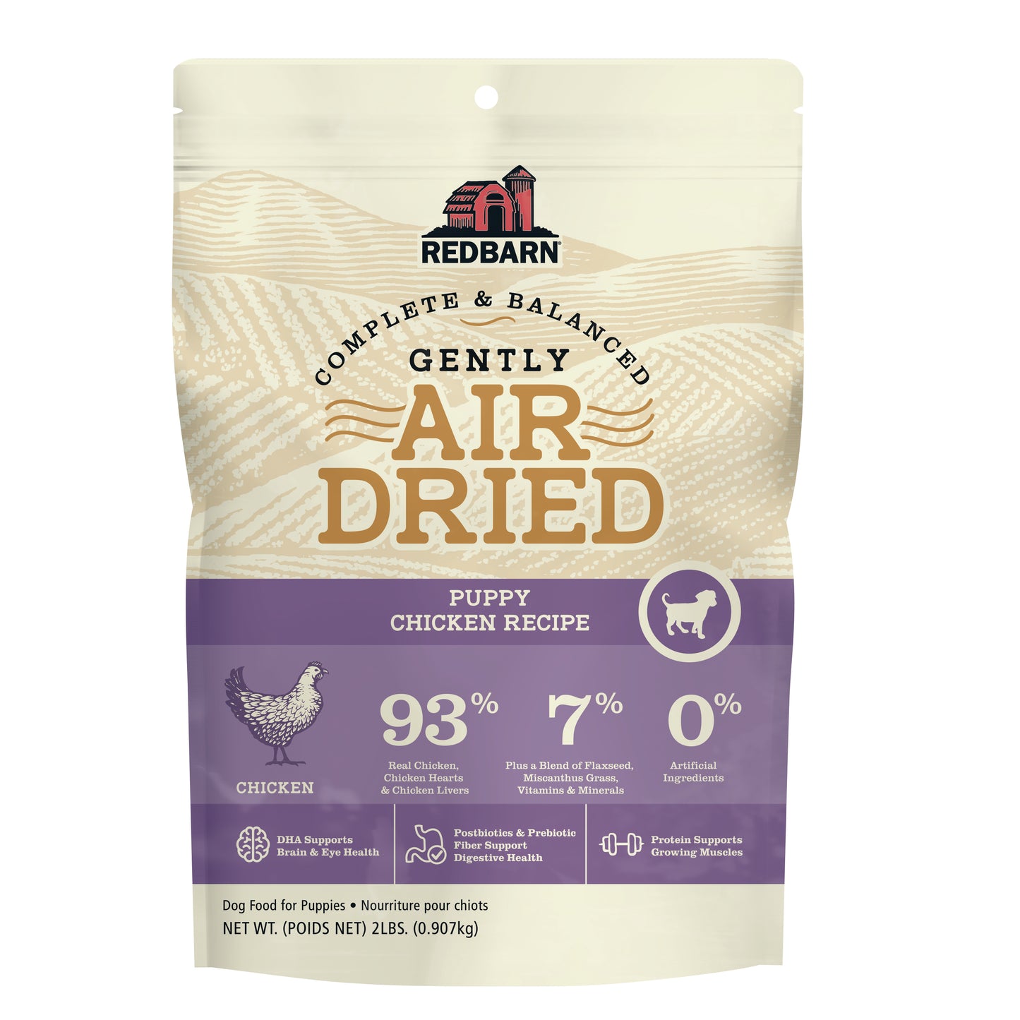 Redbarn Pet Products Air-Dried Puppy Food Chicken 2 lb 785184126202