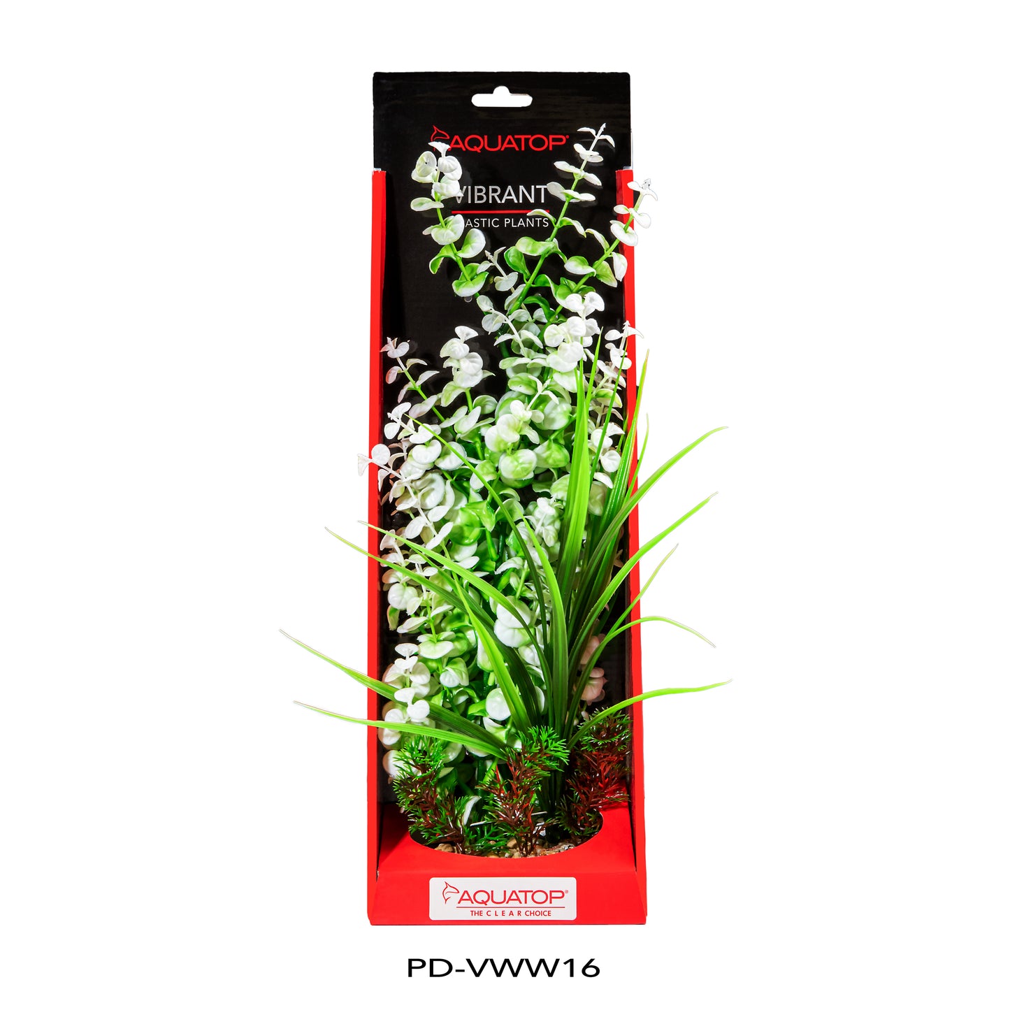 Aquatop Vibrant Wild Plant White 16 in 810074880497