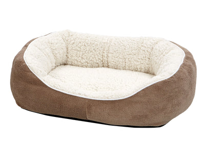 MidWest Homes for Pets Deluxe Tulip Dog Bed Taupe 22 in 027773019169
