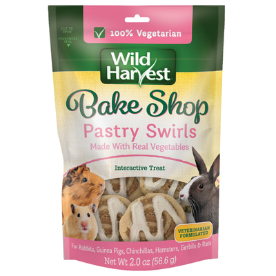 Wild Harvest Bakeshop Pastry Swirl Small Animal Treat Real Vegetable 2 oz 026851993056