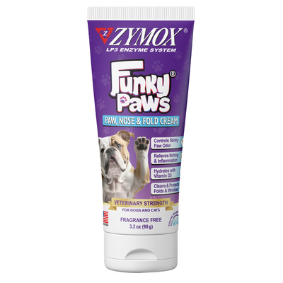 Zymox Funky Paws Paw, Nose & Fold Cream 3.2 oz 667334000078