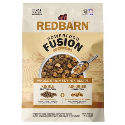 Redbarn Pet Products Powerfood Fusion Whole Grain Dry Dog Food Sky Mix Chicken 20 lb 785184120743