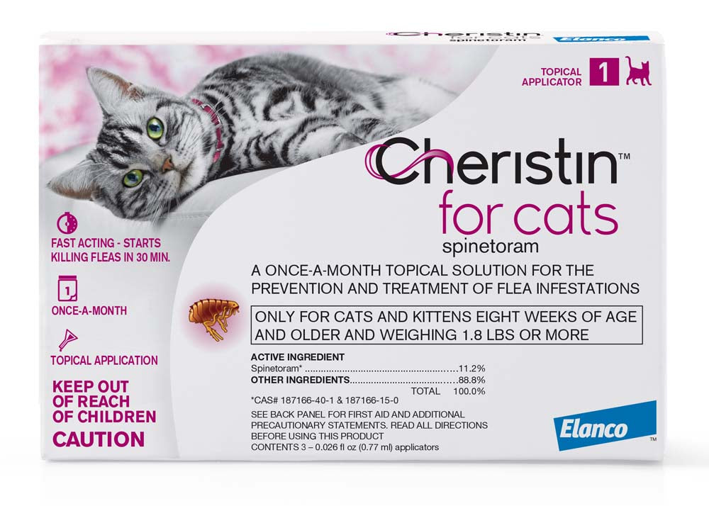 Elanco Cheristin Topical Flea Treatment & Prevention for Cats 1 ct 727804333843
