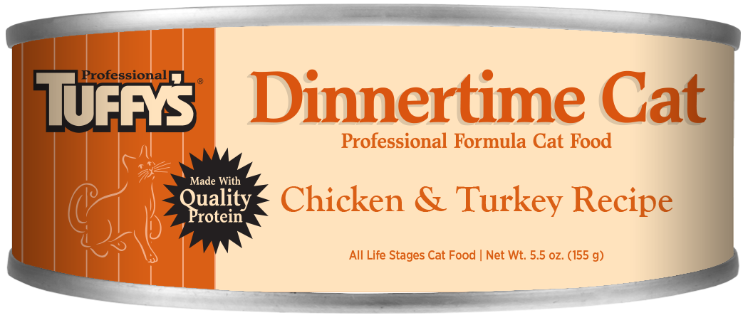 Tuffy's Dinnertime Canned Cat Food Chicken & Turkey 24ea/5.5 oz 073893022237